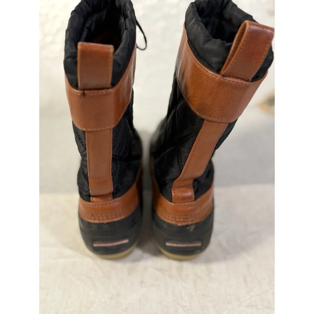 Tommy Hilfiger Arcadia Quilted Duck Boots Black Brown US Size 7 Lined